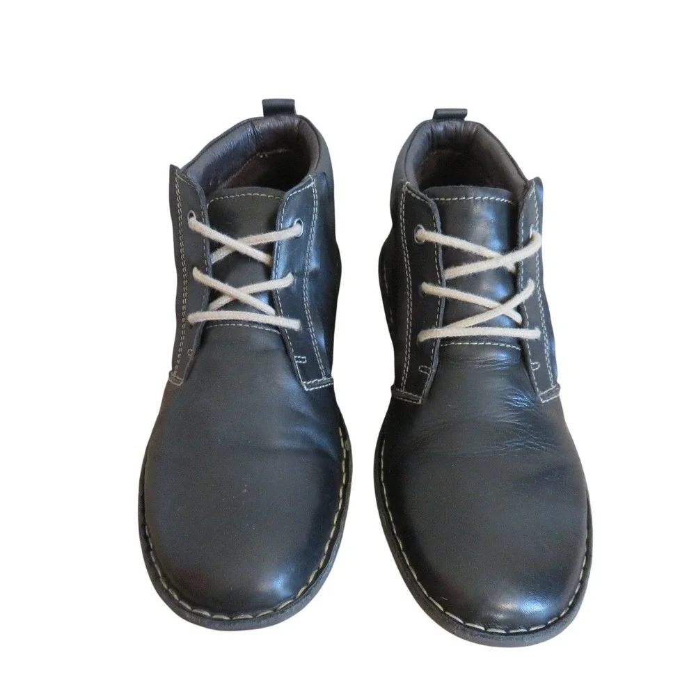 Pikolinos Chile Mens Black Leather Chukka Boots Lug Sole Ankle Boots Size 41